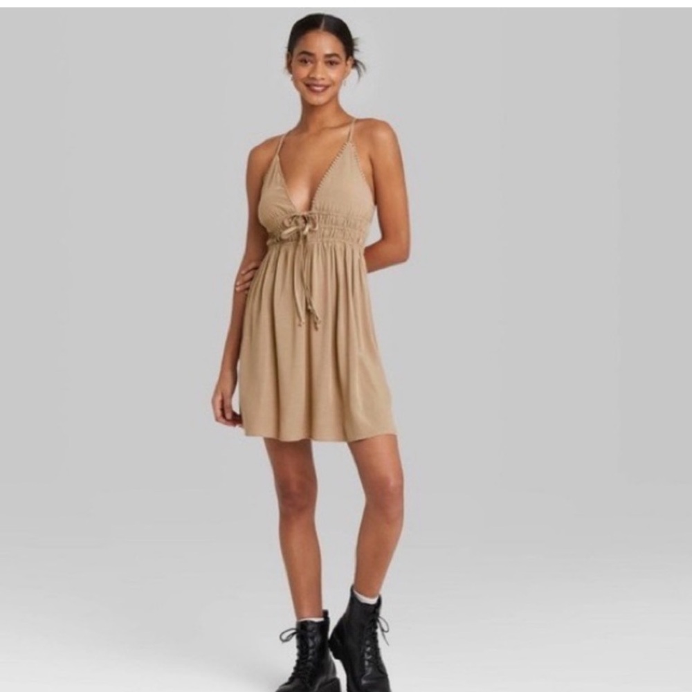 WILD FABLE TRIANGLE CUP FIT FLARE DRESS
